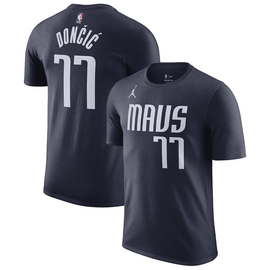 Men NBA Dallas Mavericks 77 Doncic style #6 2024 T shirt